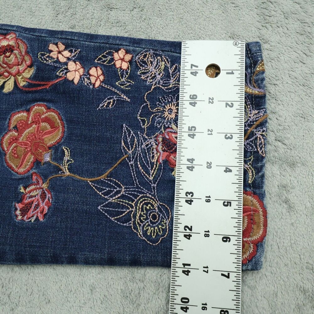 Chico's Jeans Women's 2R US-12 High-Rise Girlfriend Slim Leg Ankle 27" Inseam - Picture 5 of 16
